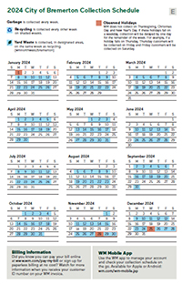 Click here to download - Even Week Collection Calendar