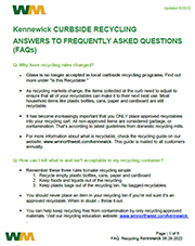 Click here to download the Recycling FAQs