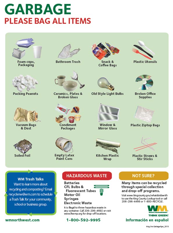 Redmond Commercial Garbage Collection Guidelines