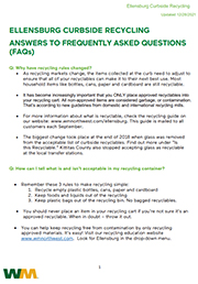 Click here for Recycling FAQs