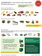 Click here to download - Compost food scraps & yard debris Guidelines