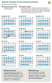 Click here to download - Collection Calendar