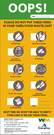 Click here for details - Oops Yard/Food Waste Tag