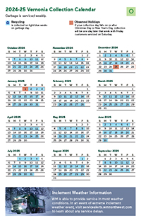 Click here to download - Collection Calendar