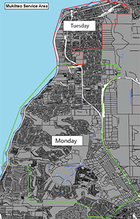 Service Day Map - Click here Service Day Map - Click here