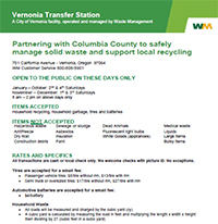 Vernonia Transfer Station Details - Click here