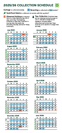 Click here to download - Odd Week Collection Calendar