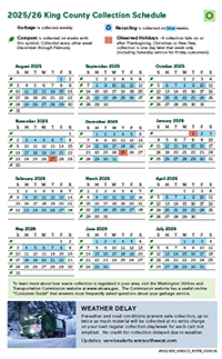 Download the Odd week calendar - Seattle, White Center, Renton and Skyway areas