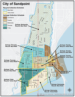 Click here to download the collection calendar map