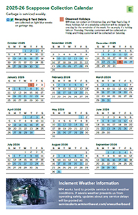 Click here to download - Collection Calendar