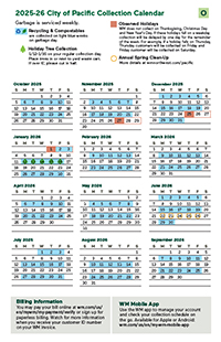 Click here to download - Even Week Collection Calendar