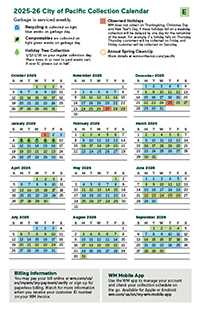 Click here to download - Even Week Collection Calendar