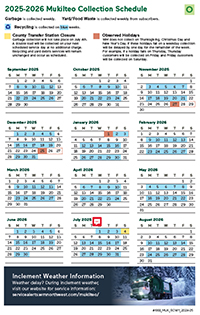 Download the even week collection calendar