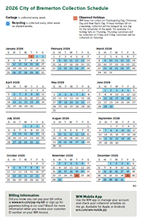 Click here to download - Odd Week Collection Calendar