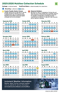 Download the even week collection calendar