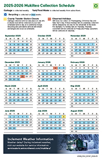 Download the even week collection calendar