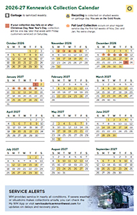 Download the odd week collection calendar